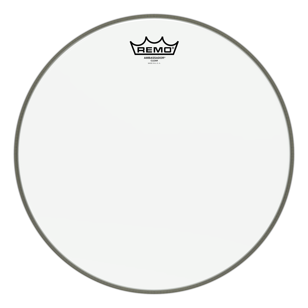 Remo BR-1324-00- BR-1324-00 Ambassador Bass Drum, 24" Clear – Image 1
