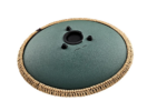 MEINL Sonic Energy 16" Octave Steel Tongue Drum fa majeur 9 notes 432 Hz vert foncé motif floral gravé – Image 3