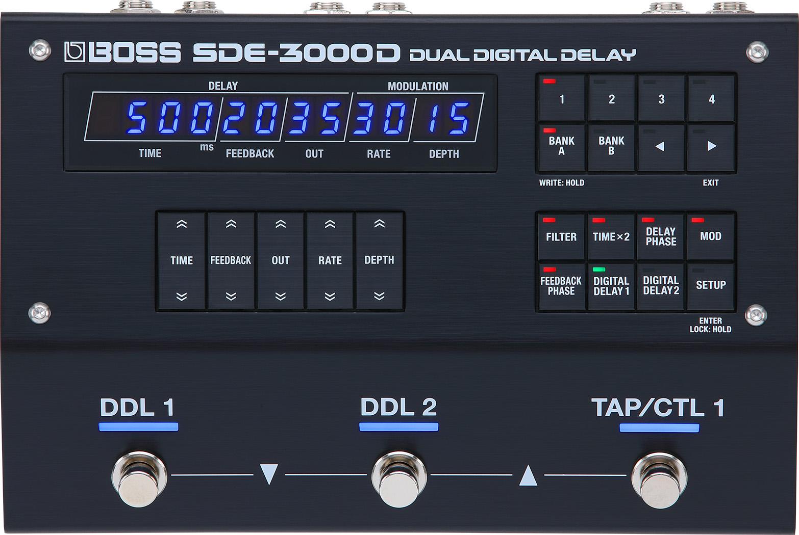BOSS SDE-3000D - FAITHFUL RECREATION OF CLASSIC ROLAND 80’S RACK DELAY IN PEDAL FORMAT – Image 1