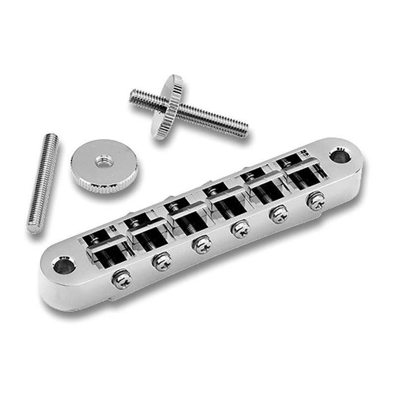 CHEVALET TUNE-O-MATIC MÉTRIQUE STYLE LES PAUL® TIGES FILETÉES M4 CHROME – Image 1