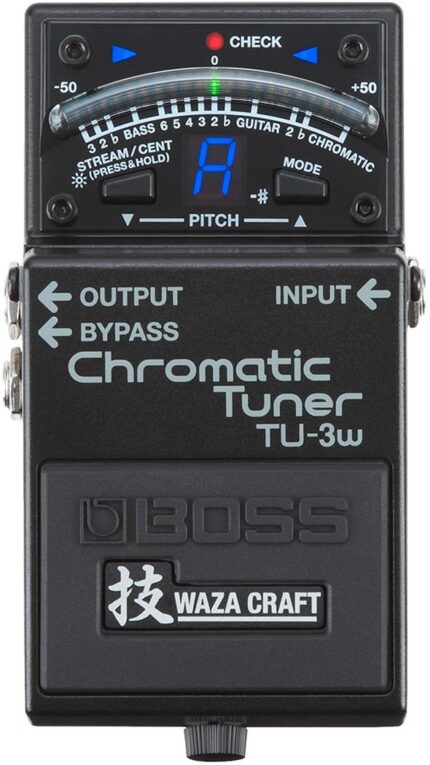 BOSS TUNER TU-3W - WAZACRAFT CHROMATIC TUNER, MADE IN JAPAN