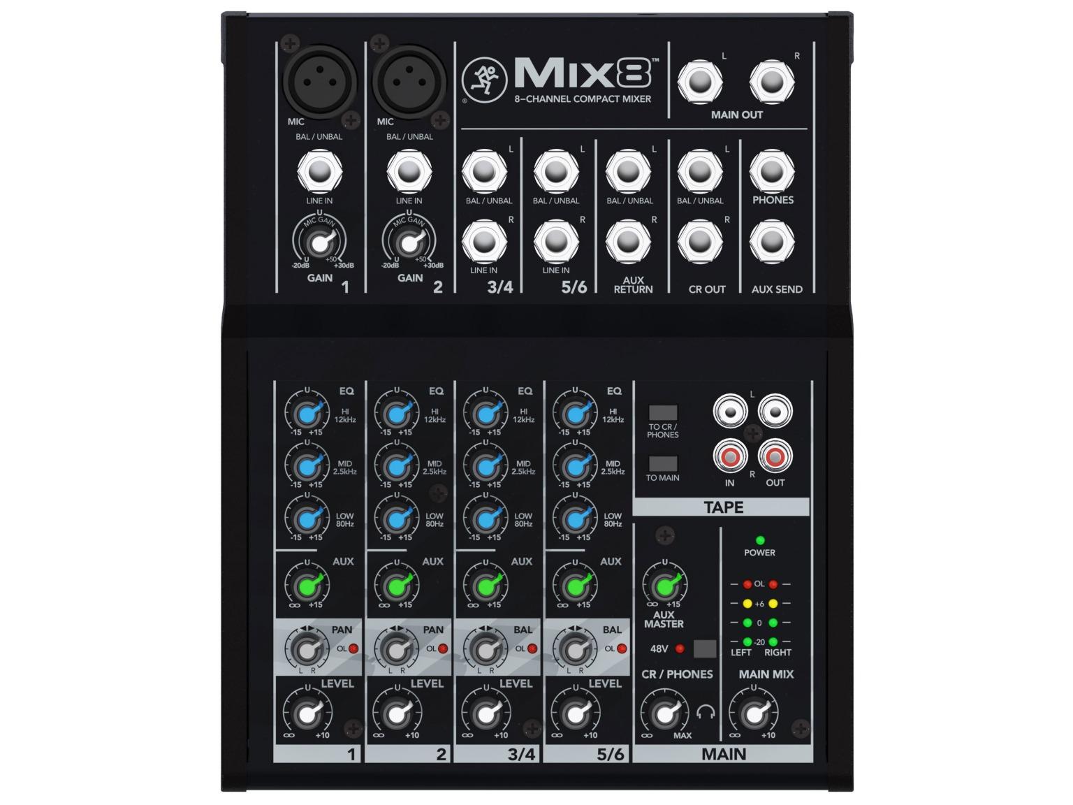 MACKIE Mix 8 - Table de mixage 8 canaux – Image 1