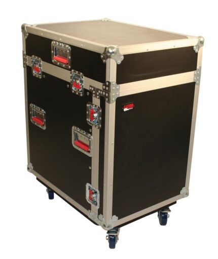 Gator G-TOUR-GRC12X12 ATA Console Wood Flight Rack Case; 12U Top;12U Bot
