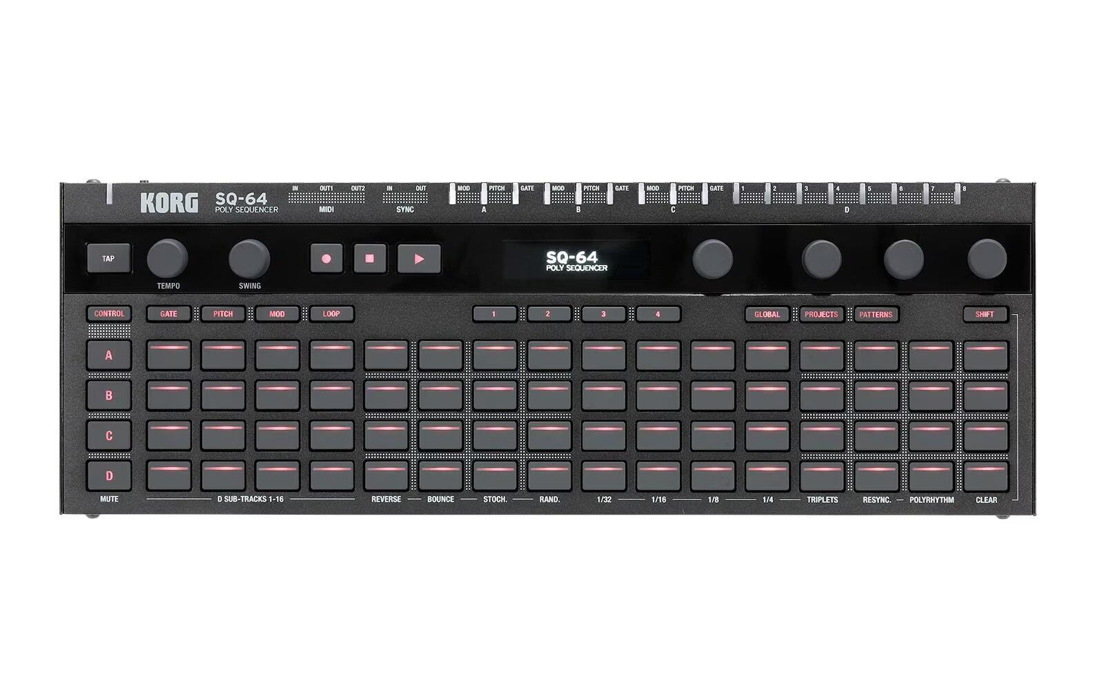 KORG Sequenzer, polyphon, SQ-64, Stepsequenzer, 4 Spuren – Image 1