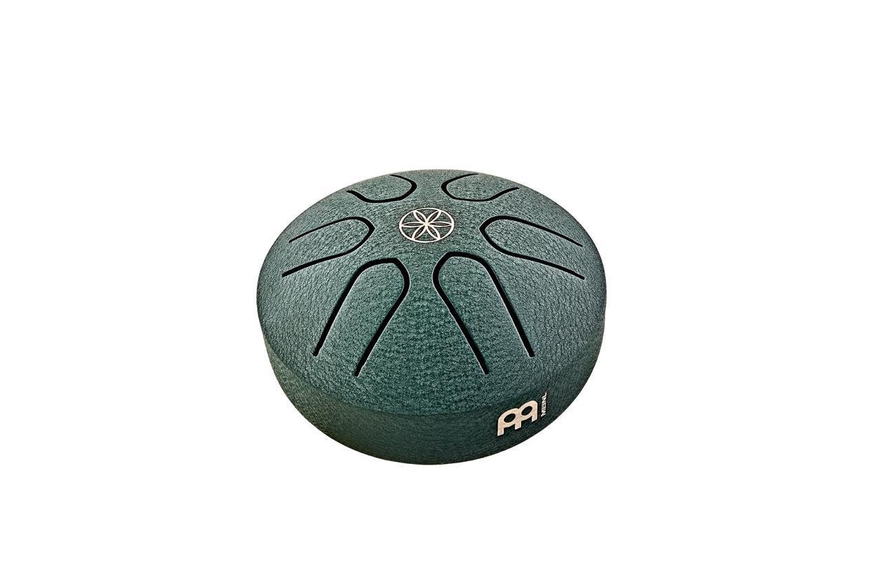 MEINL Sonic Energy 3" Pocket Steel Tongue Drum La majeur 6 notes 440 Hz vert foncé, Germe de vie – Image 1