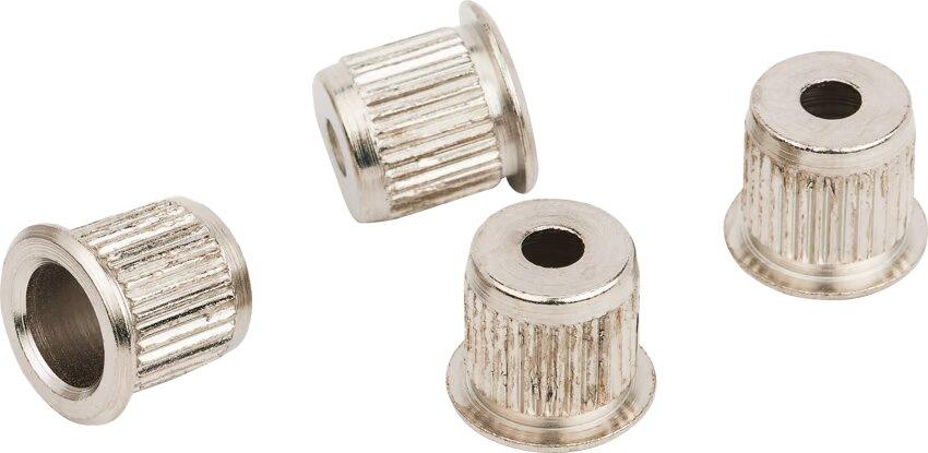 Fender String Guides/String Nuts // Bass String Ferrules, Nickel (4) – Image 1