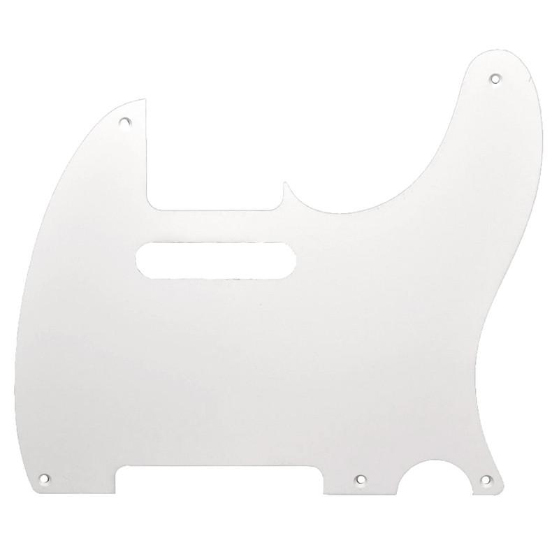 ALL PARTS® PLAQUE DE PROTECTION TYPE TELE® 5 TROUS 1.52mm 1 PLI BLANC – Image 1