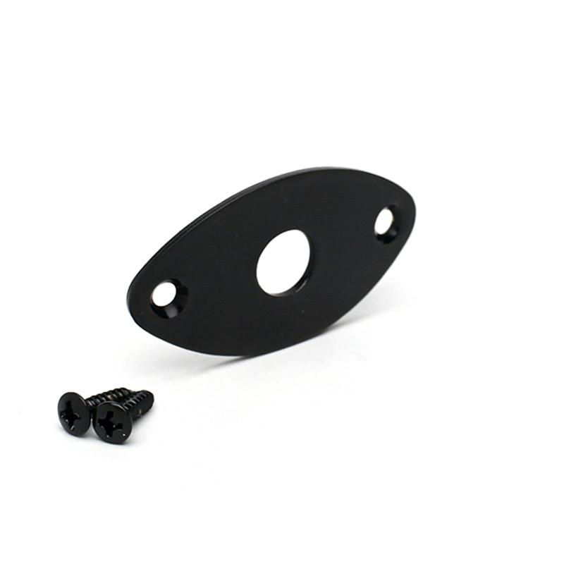 GOTOH® JCB-2 PLAQUE JACK "CAT'S EYE" AVEC VIS NOIR – Image 1