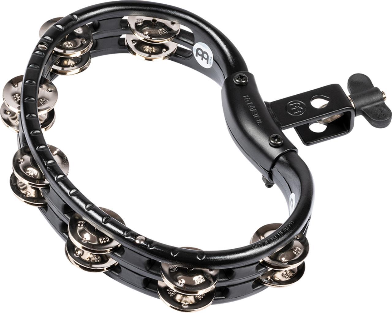 MEINL Percussion Mountable ABS Tambourine - Steel Jingles - Black – Image 1