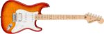 Squier Electric Guitars // Affinity Series® Stratocaster® FMT HSS, Maple Fingerboard, White Pickguard, Sienna Sunburst