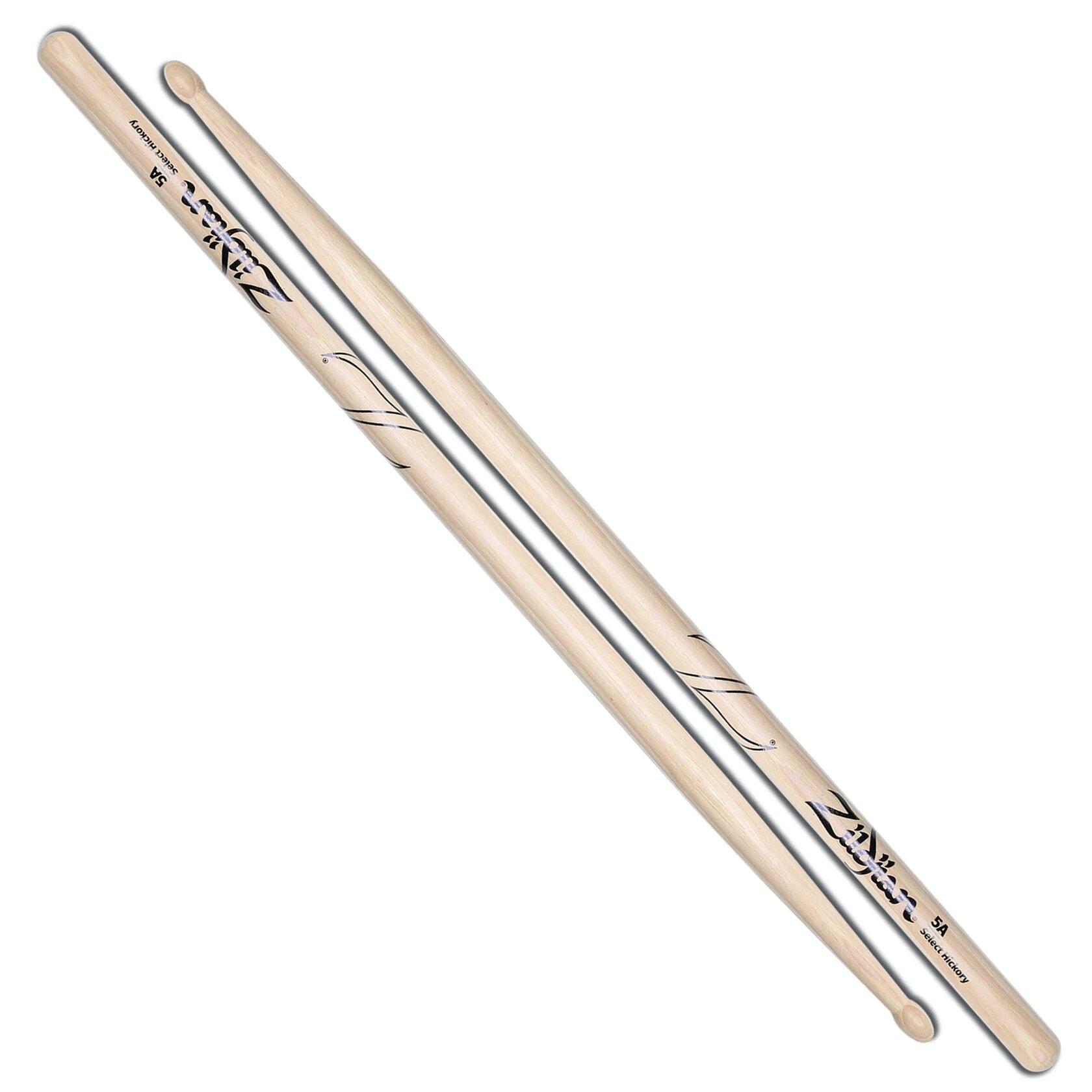 ZILDJIAN Drum Sticks, Hickory Wood Tip Serie, 5A, natur – Image 1