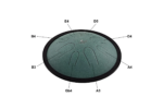 MEINL Sonic Energy 10" Compact Steel Tongue Drum si mineur 8 notes 432 Hz vert foncé – Image 6