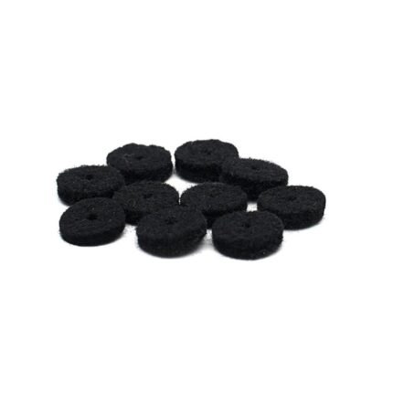 FEUTRINES ATTACHES COURROIES NOIR (10pcs)