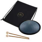 MEINL Sonic Energy 10" Compact Steel Tongue Drum do mineur 8 notes 432 Hz bleu marine – Image 4