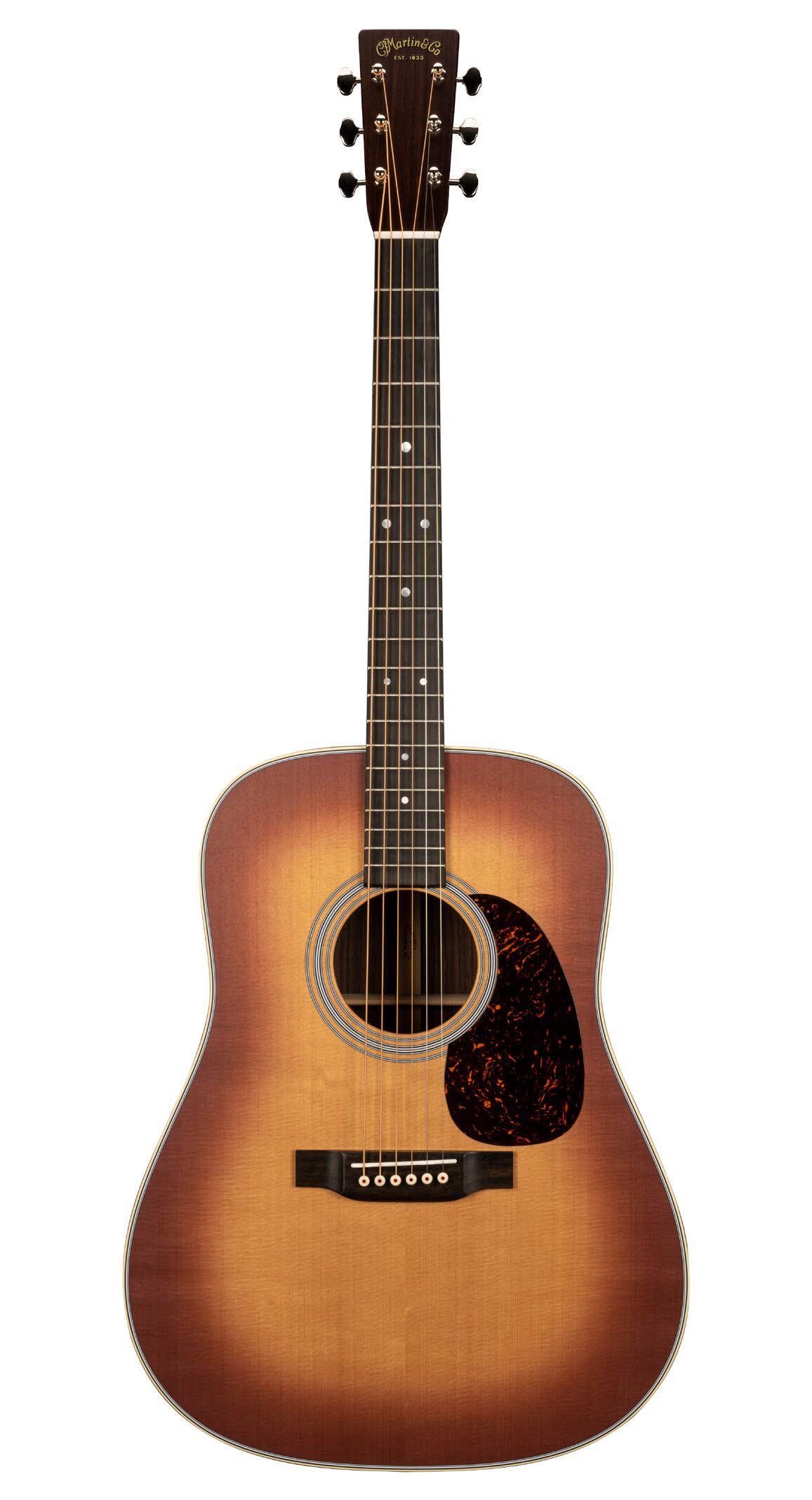 Martin Guitar, D-28 Satin Amberburst, Standard Series, US, Solid Spruce Top, Solid East Indian Rosewood Back and Sides, Case Included – Image 1