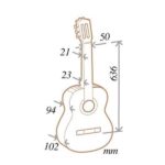 Almansa Guitarras - Almansa guitare cl. Student 401, Señorita (7/8) 636mm, table en cèdre massif, dos et éclisses en sapelli, finition brillante – Image 2
