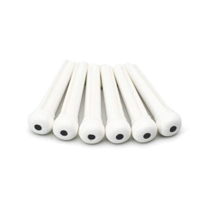 CHEVILLES GUITARE ACOUSTIQUE POINT NOIR 5.2mm PLASTIQUE BLANC (Vrac 30pcs)