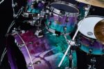 Starclassic Walnut/Birch Kit de fûts (sans caisse claire) Finition Limitée Mappa Burl Outer Ply & Black Nickel Shell Hardware – Image 3