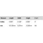 TUSQ® SILLET DE CHEVALET ACOUSTIQUE BRUT 101.8 x 3.3 x 12.9mm – Image 2
