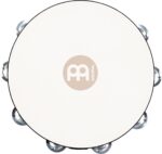 MEINL Percussion Goatskin Tambourine 1 Row - Aluminum - Brown – Image 4