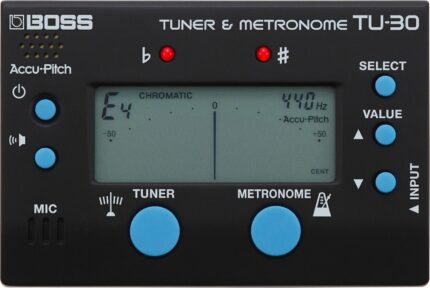 BOSS TUNER AND METRONOME TU-30 - POCKET SIZED TUNER & METRONOME