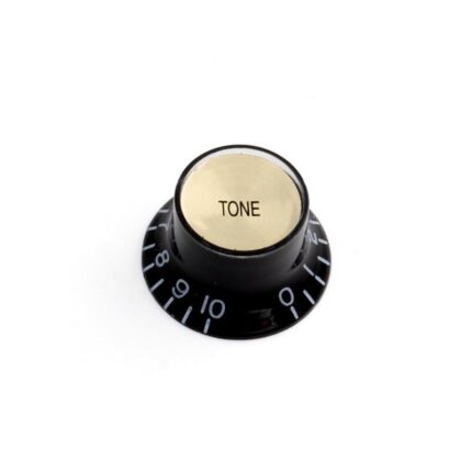 BOUTONS REFLECTOR TONE GOLD TOP POTENTIOMÈTRE US NOIR (2pcs)