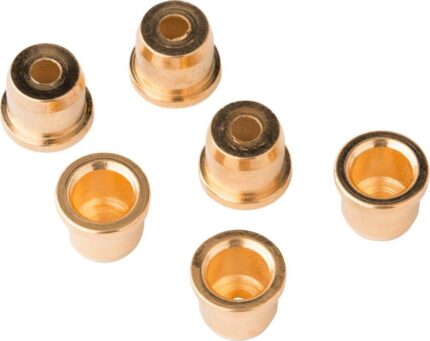 Fender String Guides/String Nuts // American Standard Tele® Strings-Thru-Body String Ferrules, Chrome, (6)