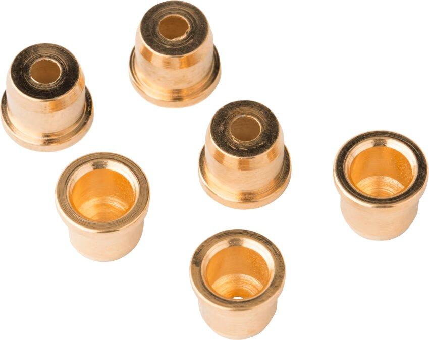 Fender String Guides/String Nuts // American Standard Tele® Strings-Thru-Body String Ferrules, Chrome, (6) – Image 1