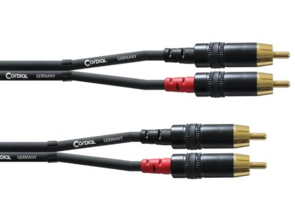 CORDIAL CFU 3 CC câble twin, 3m, RCA - RCA
