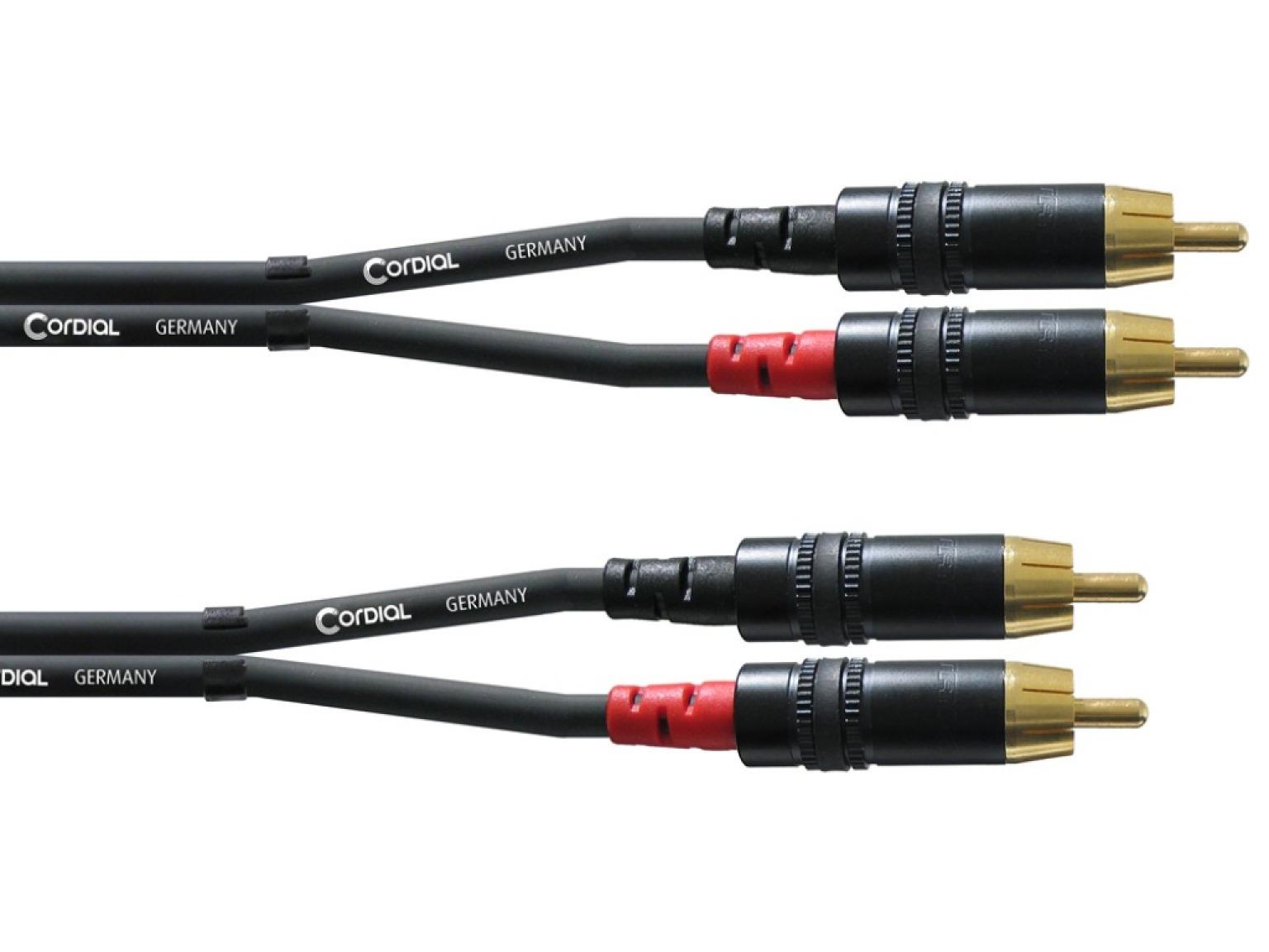 CORDIAL CFU 3 CC câble twin, 3m, RCA - RCA – Image 1