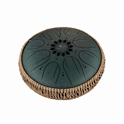 MEINL Sonic Energy Steel Tongue Drums Medium Octave Steel Tongue Drum - F# Minor - Green