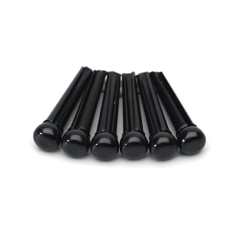 CHEVILLES GUITARE ACOUSTIQUE SANS POINT 5.2mm PLASTIQUE NOIR (Vrac 30pcs) – Image 1