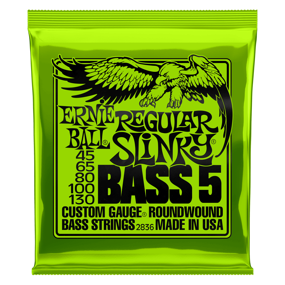 ERNIE BALL Saitensatz, E-Bass, Slinky 5-String, Regular 45-130 – Image 1