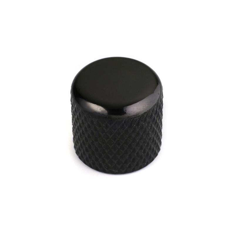 BOUTON DOME 19 x 19mm AXE 6mm NOIR – Image 1