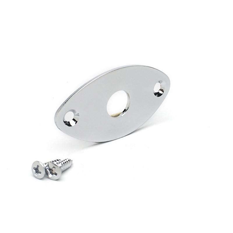 GOTOH® JCB-2 PLAQUE JACK "CAT'S EYE" AVEC VIS CHROME – Image 1
