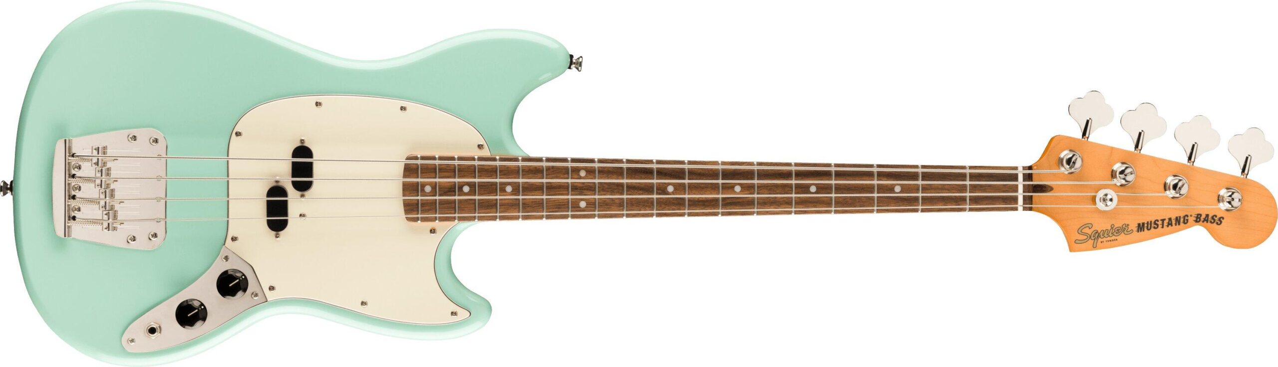 Squier Bass Guitars // Classic Vibe '60s Mustang® Bass, Laurel Fingerboard, Surf Green – Image 1