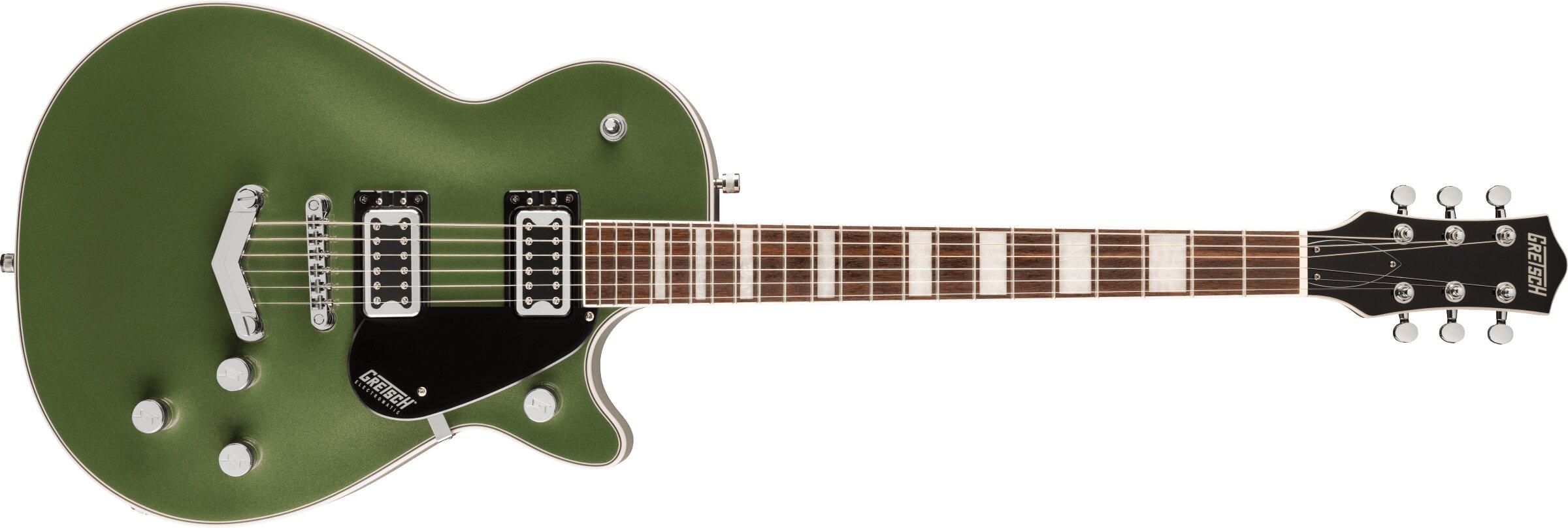 Gretsch Electric Guitars // G5220 Electromatic® Jet™ BT Single-Cut with V-Stoptail, Laurel Fingerboard, Olive Metallic – Image 1