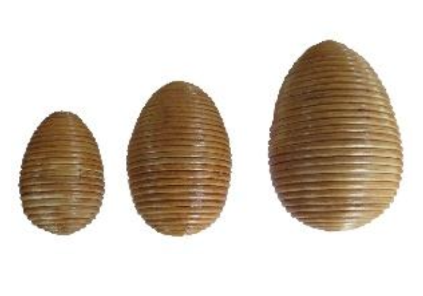 Rattan Egg Shaker Set – Image 1