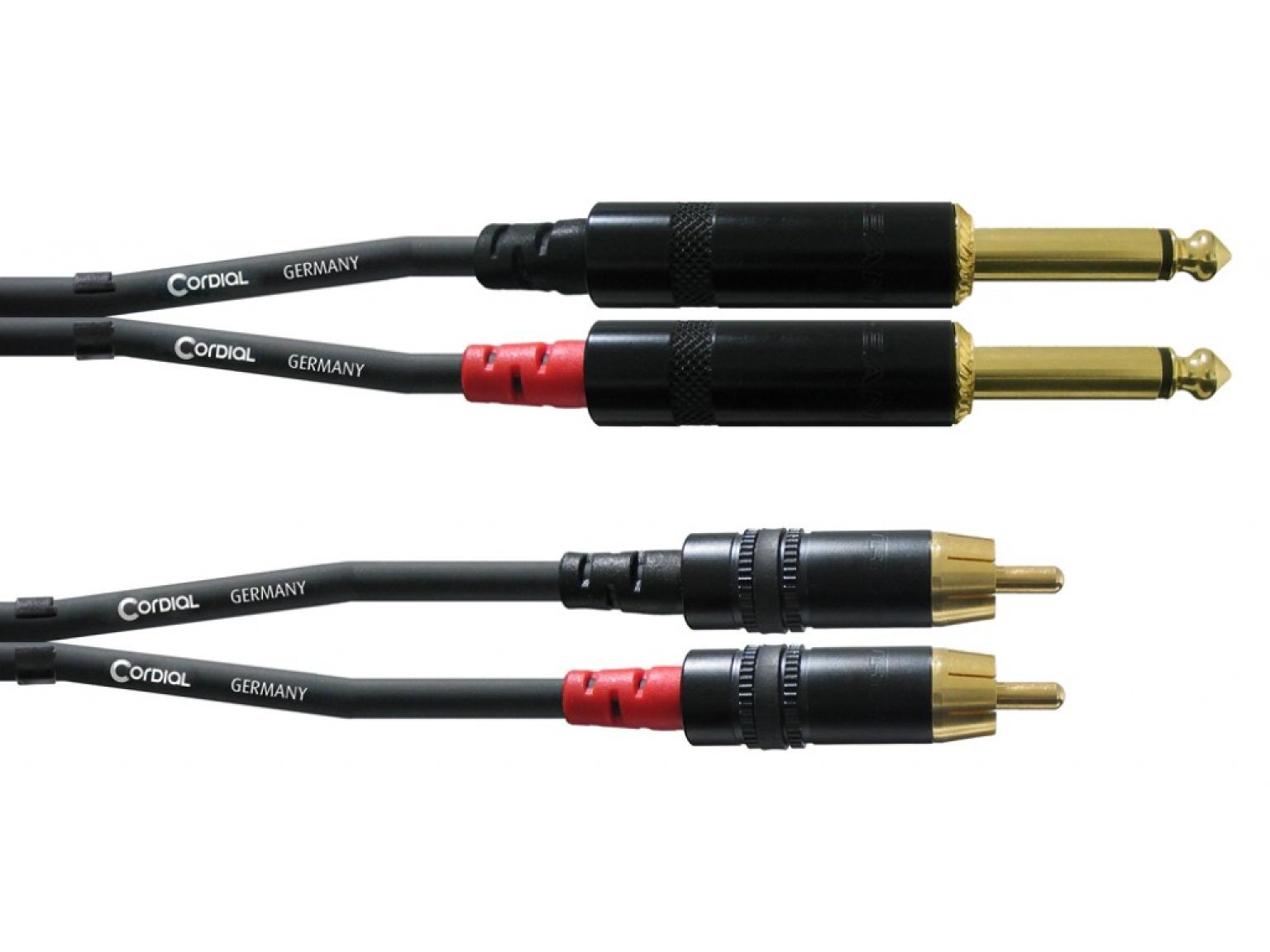 CORDIAL CFU 3 PC cable patch, 3m, Jack - RCA – Image 1