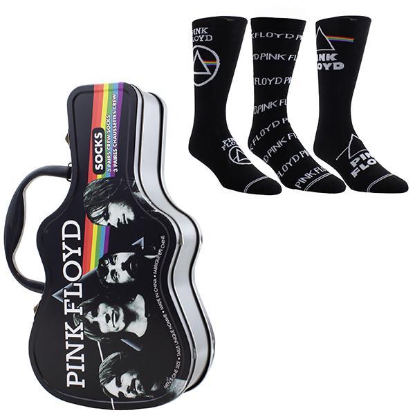 PERRI's PINK FLOYD Guitar Tin Box - Three Pairs Socks (Socks=ONE SIZE) – Image 1