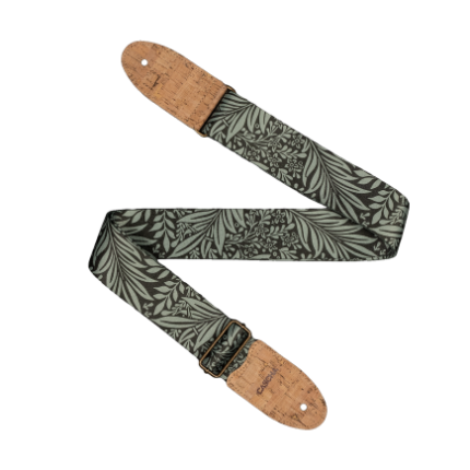 Ukulele Strap Nylon Olive Jungle Cork CASCHA