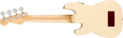Fender Folk Instruments // Fullerton Precision Bass® Uke, Walnut Fingerboard, Tortoiseshell Pickguard, Olympic White – Image 2