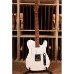 MARCEAU GUITARS® ELEGANTE ROASTED FLAMED MAPLE NECK ARTIC WHITE MAT