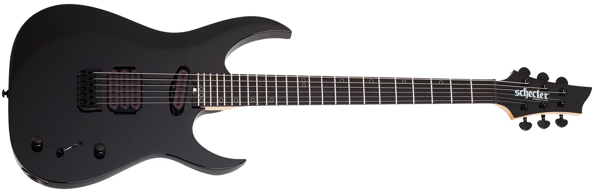 SCHECTER Guitar Sunset-6 Triad Black #2574 – Image 1